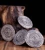 GIBOX Strand Aluminium Coasters Set Kitchen Table Home D cor Restaurants Designer (Set of 4)