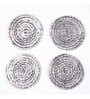 GIBOX Strand Aluminium Coasters Set Kitchen Table Home D cor Restaurants Designer (Set of 4)