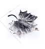 GIBOX The Grape Vine Dish Decorative Serving Platter Tray Dining Table Fancy Food Golden Crocodile