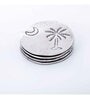 GIBOX The Palm Table Coasters for Dining Set Kitchen Home D cor Restaurants Designer (Set of 4)