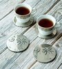 GIBOX The Palm Table Coasters for Dining Set Kitchen Home D cor Restaurants Designer (Set of 4)