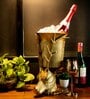Gibox The Staggard Wine Cooler Double Walled Ice Cube Bucket, Beer,  Wine Chiller Barware D cor