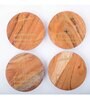 GIBOX Woodpecker Wooden Coasters Set Kitchen Table Home D cor Restaurants Designer (Set of 4)