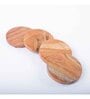 GIBOX Woodpecker Wooden Coasters Set Kitchen Table Home D cor Restaurants Designer (Set of 4)