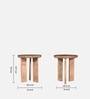 Gideon Acacia Wood Side Table in Natural Finish Gideon Acacia Wood Side Table in Natural Finish