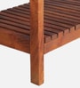 Giessen Mango Wood Shoe Bench In Walnet Finish
