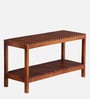 Giessen Mango Wood Shoe Bench In Walnet Finish