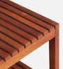 Giessen Mango Wood Shoe Bench In Walnet Finish