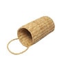 (1Pc) Beige Straw Handwoven & Eco-Friendly Bottle Holder