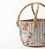 (1Pc) Multicolor Seagrass Handmade Eco-Friendly Table Organizer & Storage Basket