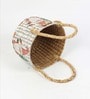 (1Pc) Multicolor Seagrass Handmade Eco-Friendly Table Organizer & Storage Basket