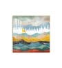 Gilded Depths Glass Finish Square Wall Art