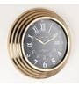 Gilded Ecliptic Gold Aluminium Traditional Wall Clock