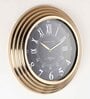 Gilded Ecliptic Gold Aluminium Traditional Wall Clock