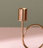 Gilded Elegance Gold Candle Holder