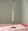 Gilded Elegance Gold Candle Holder
