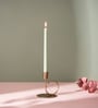 Gilded Elegance Gold Candle Holder