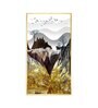 Gilded Mountain Essence Glass Finish Vertical Wall Art