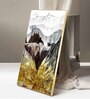 Gilded Mountain Essence Glass Finish Vertical Wall Art