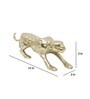 Gilded Panther Metal Sculpture