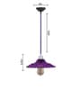 Gilford Violet Glass Hanging Light
