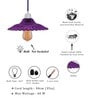 Gilford Violet Glass Hanging Light