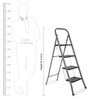 4 Steps 4.2 ft Mild Steel Step Ladder