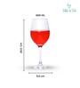 Gin 600 ml Wine Glass Set of 2 from Brazil | Large Crystal Red & White Wine Glasses for Home, Bar, Parties | Elegant Stemware for Cabernet, Pinot Noir, Chardonnay & More