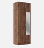 Gingham 2 Door Wardrobe In Columbian Walnut Finish with Mirror