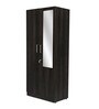 Gingham 2 Door Wardrobe in Dark Brown Finish