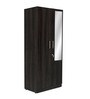 Gingham 2 Door Wardrobe in Dark Brown Finish