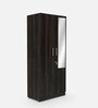 Gingham 2 Door Wardrobe in Dark Brown Finish