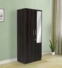 Gingham 2 Door Wardrobe in Dark Brown Finish