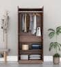 Gingham 2 Door Wardrobe In Walnut Colour Gingham 2 Door Wardrobe In Walnut Colour