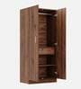 Gingham 2 Door Wardrobe In Walnut Colour Gingham 2 Door Wardrobe In Walnut Colour