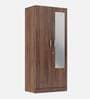 Gingham 2 Door Wardrobe In Walnut Colour Gingham 2 Door Wardrobe In Walnut Colour