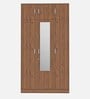Gingham 3 Door Wardrobe In Columbian Walnut Finish with Mirror