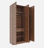 Gingham 3 Door Wardrobe In Columbian Walnut Finish with Mirror
