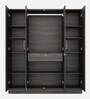Gingham 4 Door Wardrobe In Wenge Finish Colour