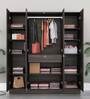 Gingham 4 Door Wardrobe In Wenge Finish Colour