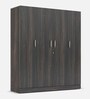 Gingham 4 Door Wardrobe In Wenge Finish Colour
