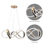 Gioconda Rose Gold 3 Colour Led Chandelier Ceiling Light