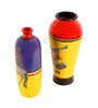 Giraffe Gallore (Set Of 2) Multicolour Terracotta Floor Vase