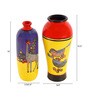 Giraffe Gallore (Set Of 2) Multicolour Terracotta Floor Vase