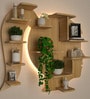 Girl Backlit Designer Wooden Wall Shelf