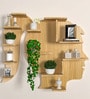 Girl Backlit Designer Wooden Wall Shelf