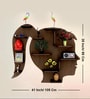 Girl Backlit Designer Wooden Wall Shelf