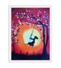 Girl On The Swing Handmade Acrylic Paint On Canvas Unframed