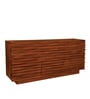 Gironde Acacia Wood 2 Door 3 Drawer Sideboard In Honey Oak Finish