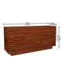 Gironde Acacia Wood 2 Door 3 Drawer Sideboard In Honey Oak Finish